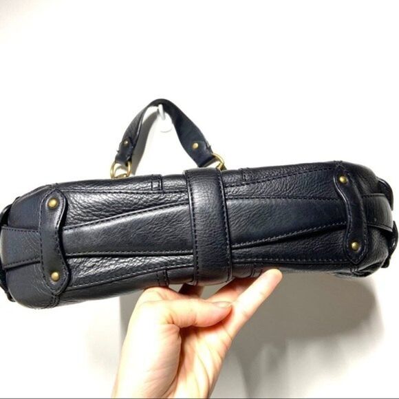 MICHAEL Michael Kors Espresso Black Leather Hobo Shoulder Bag - Picture 3 of 16